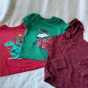 Cat & Jack Red and Green Graphic Tees Set